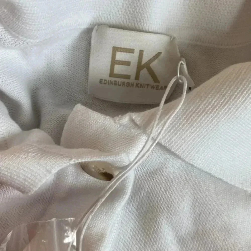 EDINBURGH KNITWEAR ELENA COLLARED TEE - Picture 8 of 9